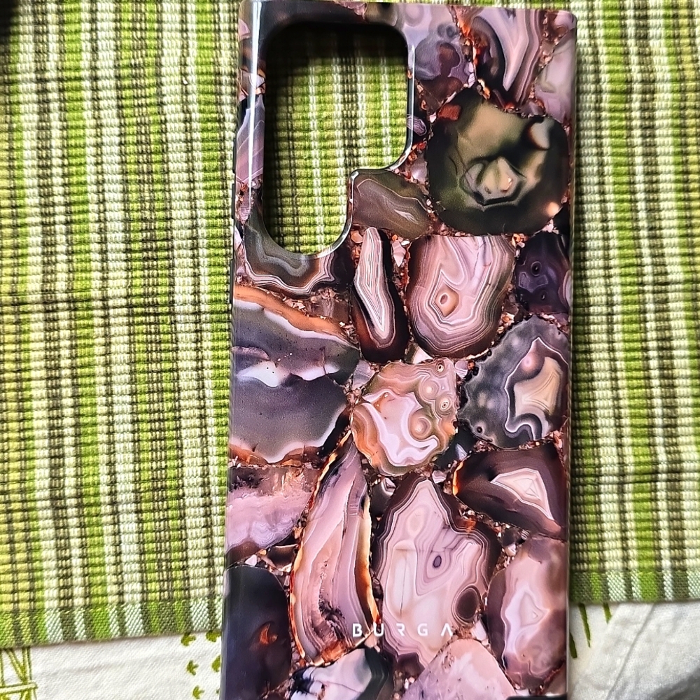Burga Agate Pattern Phone Case S23 ULTRA BROWN
